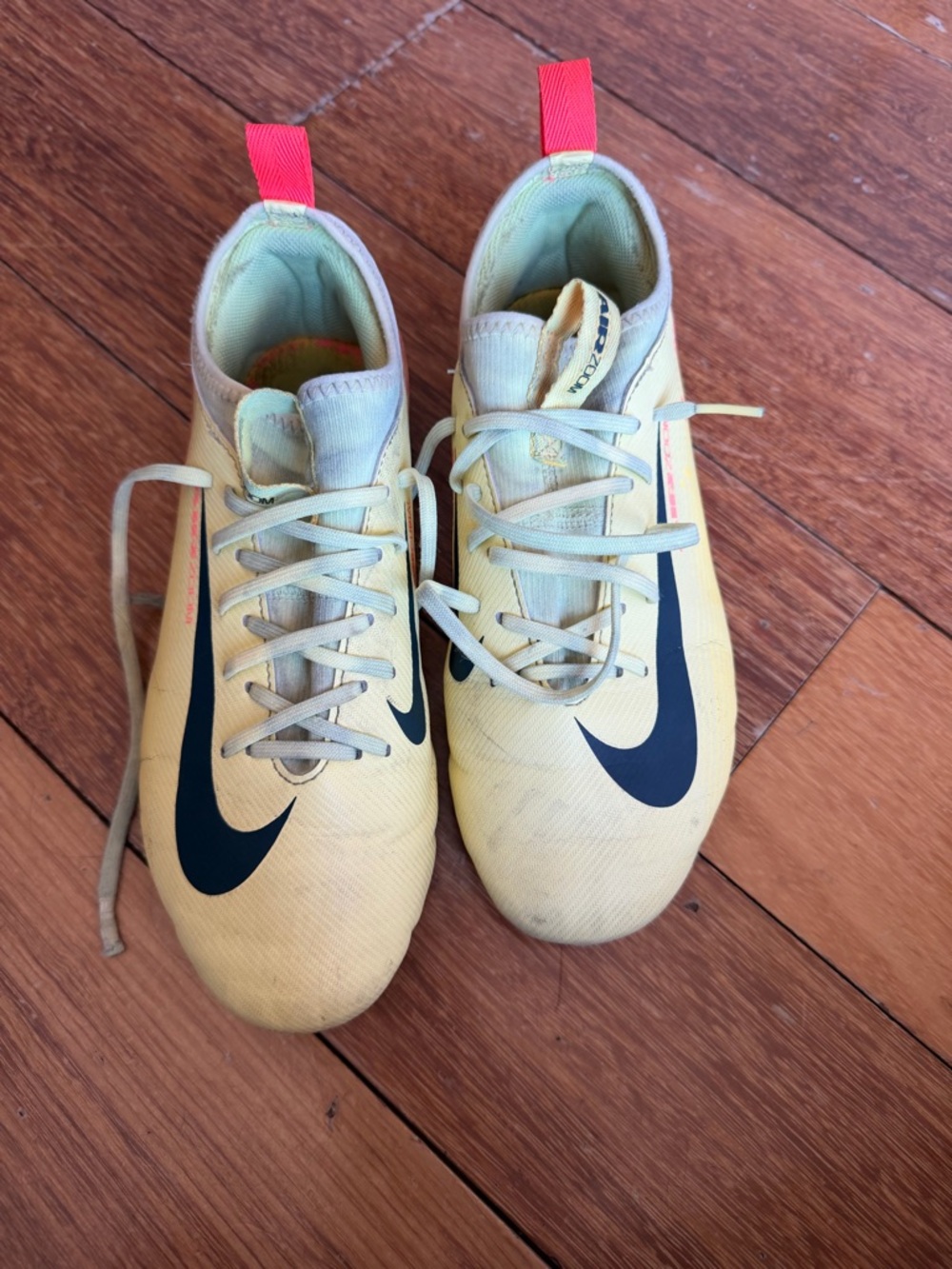 Nike Yellow Soccer Cleats with Black Swoosh and Accents - Picture 4 of 11